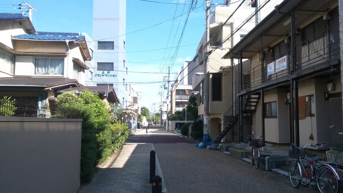 崇禅寺エリアの街並み