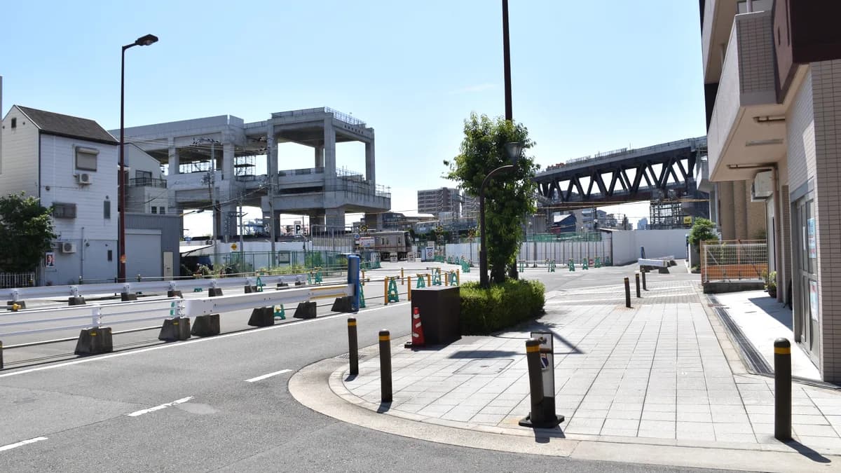 都市計画道路歌島豊里線（淡路駅付近）