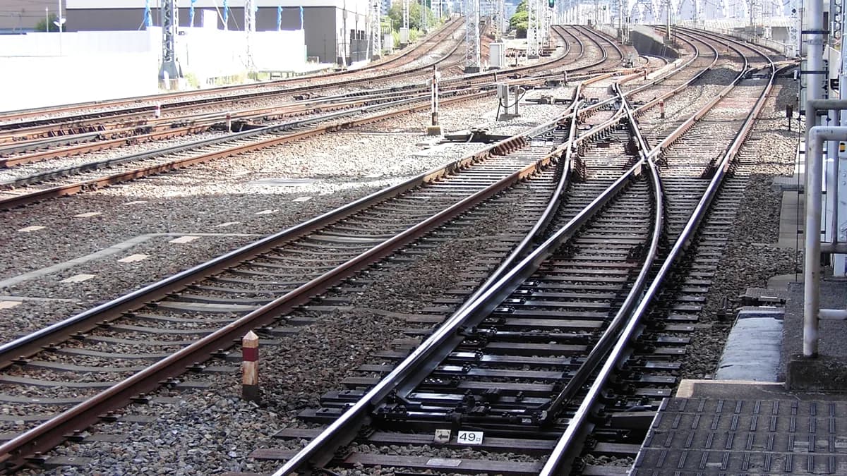 線路がいっぱい