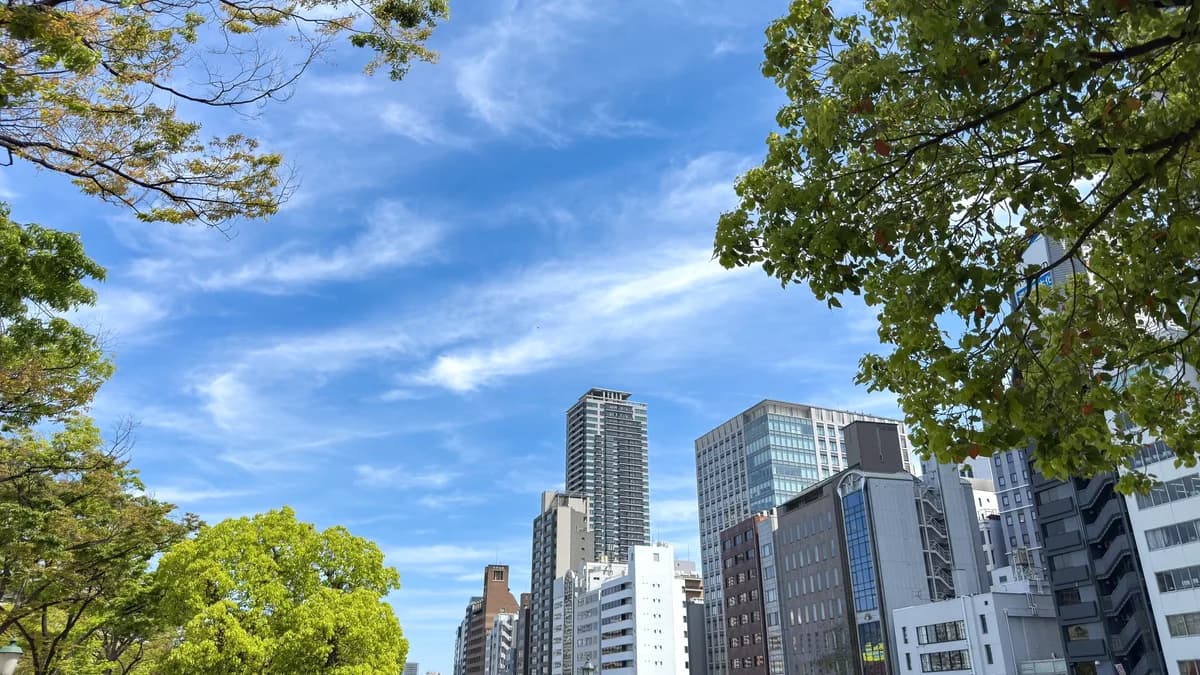 自然と都会の風景