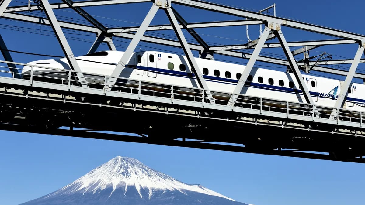 東海道新幹線と富士山
